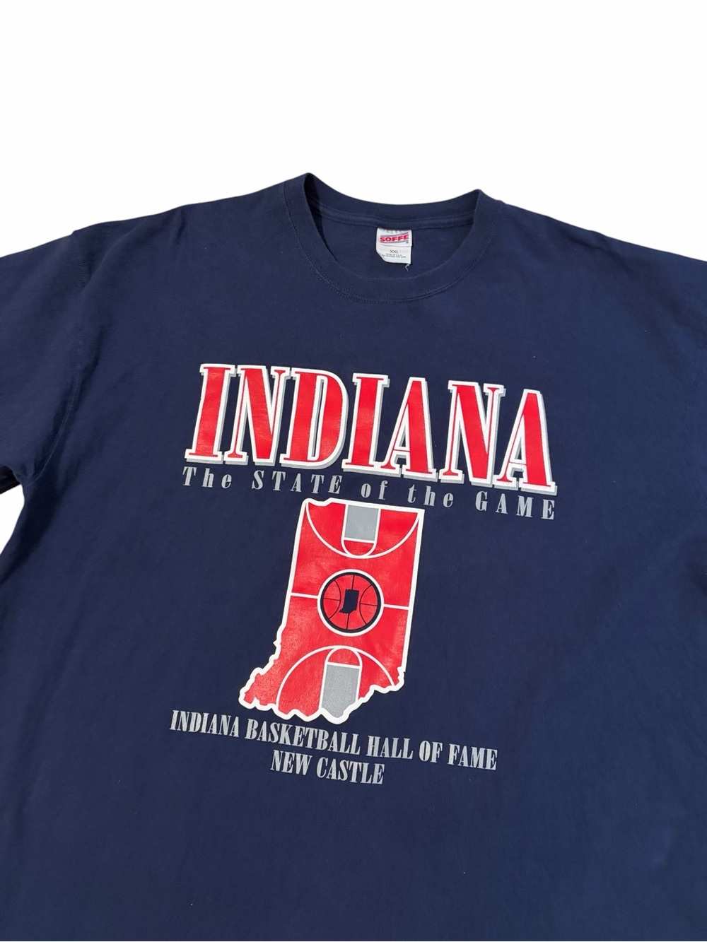 VTG Indiana Basketball Hall of Fame Shirt Men’s 2XL Navy Y2K IU Hoosiers